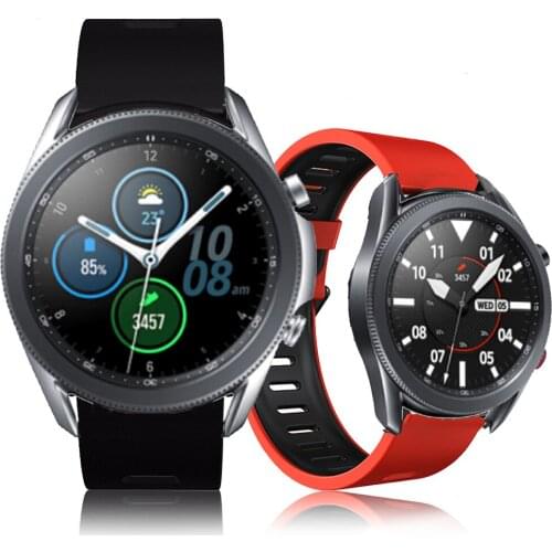 Silicone Sport Bracelet For Samsung Galaxy Watch 3 45mm Smart watch Accessories 22mm Watchband Straps for Huawei GT Pro/2 46mm