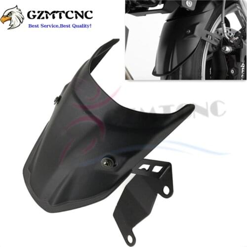 Motorcycle Front Mudguard Fender Extender Extension W/ Mounting Bracket Support for BMW F900XR F900R F 900 XR F900 R Black
