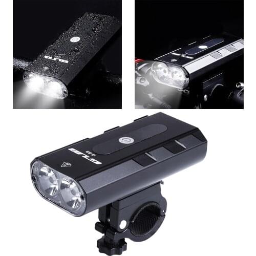 USB Bicycle Light Rainproof USB Charging LED Cycling Lights Front Lamp Headlight Aluminum Alloy Flashlight Bike Cycling Light