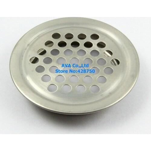 20 Pieces 35mm Cabinet Air Vent Louver Mesh Hole / Stainless Steel / Flat