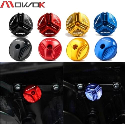 For Suzuki V-Strom VStrom 250 650 1000 1050 XT DL250 DL650 DL1000 Vstrom650 Vstrom1000 Engine Oil Filter Cup Plug Cover Screw