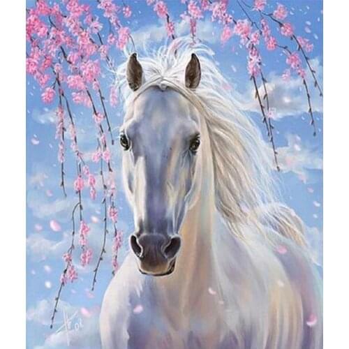 Needlework DIY Horse Cross stitch,kit For Embroidery set,Horse animal pattern Count Cross-Stitch kit decorative painting