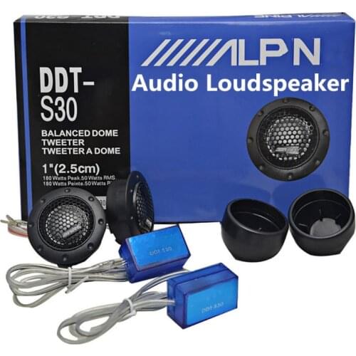 2PCS Tweeter Car Audio Silk Film For Car Modification 180W 4Ohm High-Pitched Car Audio Modification Audio Loudspeaker