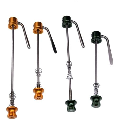 1pair ultra-light 50g full titanium alloy mountain bike quick release skewers road bicycle QR lever mtb front 105 rear 145-150mm