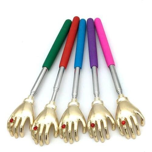 1pcs Back Scratcher Telescopic Scratching Extendable Massage Tool Scratchback Health Care Product Color Random