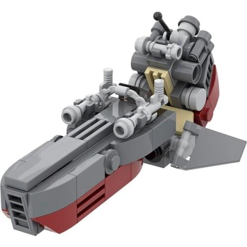 MOC Space War Clone Speeder Motorcycle High-Tech Building Blocks Bricks Flying Shuttle Toys For Childrens Birthday Gifts 104pcs