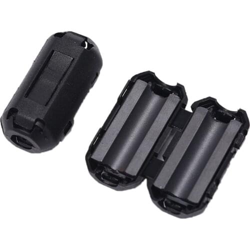 2pcs 5mm Clip-on Ferrite Filter Ring Core for Digital Cables RFI EMI Noise Suppressor Active Components Filters Cable Protector