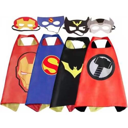 Childrens Anime Cosplay Costume Superhero Capes Pretend Play Birthday Party Halloween Personalized Up Christmas Costume 4-6pcs