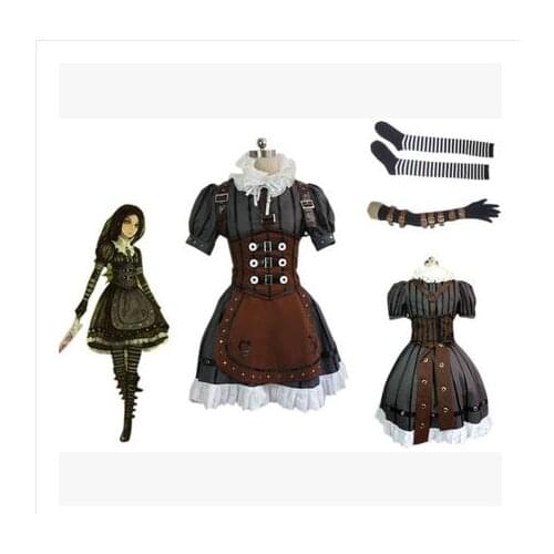 Alice: Madness Returns Alice Stream dress Cosplay Costume Custom Any Size