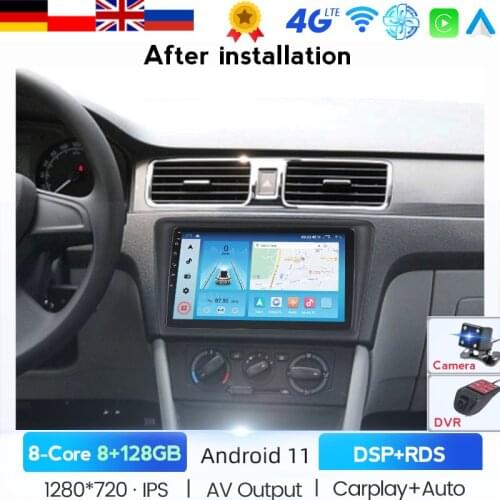 Carplay Android Car Radio Multimedia Player For Skoda Rapid 2013-2020 GPS Navigation Carplay Auto Have BT 5.0 Head Unit 2 Din