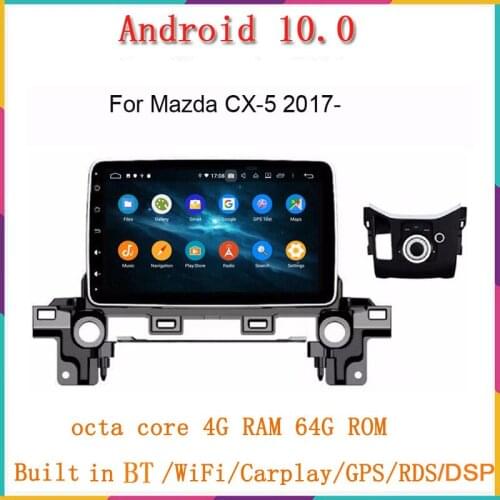 Octa core android 10 car dvd multimedia player for mazda CX-5 2017 2018 2019 car radio gps navigation wifi USB RDS head unit