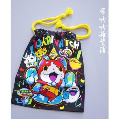30*28cm Yo-kai Watch Action Figure Plush Cosplay handbag toy with logo Tag Japan Anime Yokai Watch cosplay medal d21