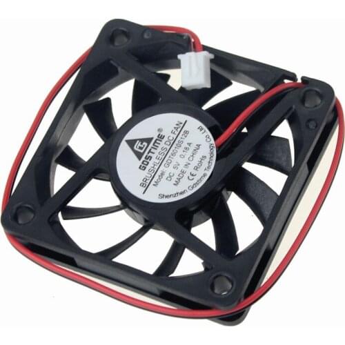 Gdstime 20 pcs 6010 2Pin 5V 6cm 60x60x10mm VGA CPU Heatsink DC Cooling Fan 60mm x 10mm Computer System Cooler 60mmx60mmx10mm