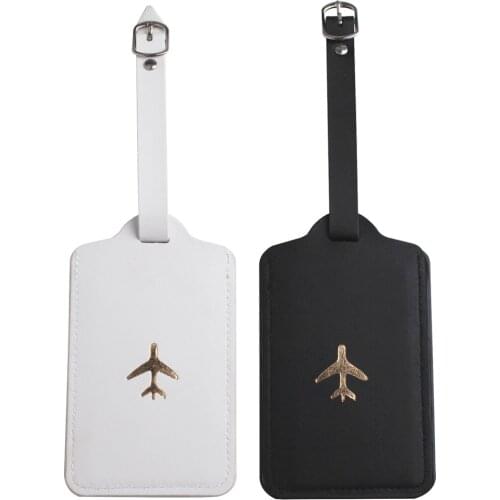 Zoukane Leather Suitcase Luggage Tag Label Bag Pendant Handbag Portable Travel Accessories Name ID Address Tags LT42