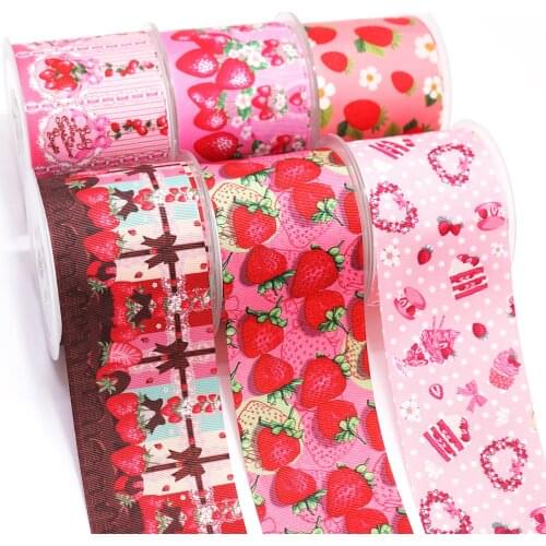 DIY Handmade Materials Printed Grosgrain Ribbon 50 Yard Per Size 50617