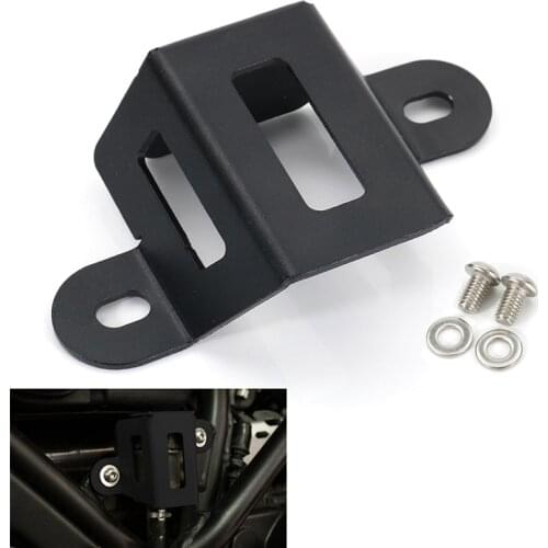 Motorcycle Rear Brake Reservoir Guard Fit For Kawasaki KLR650 2008-2018 Rear Brake Fluid Reservoir Cover Protector