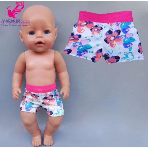 Baby doll boy underwear cotton short pants 18 inch girl boy doll under pants doll clothes accessories