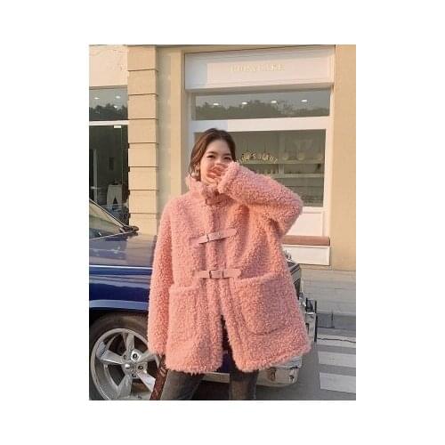 New 2022 Style High-end Fashion Women Faux Fur Coat C550