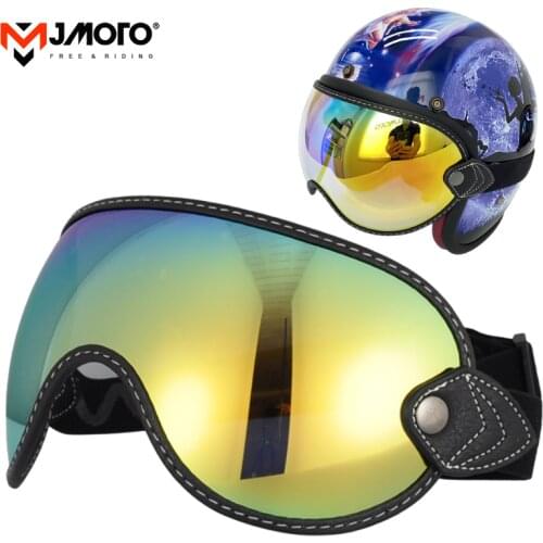 Motorcycle Visor Anti-Fog Motorcycle Helmet Bubble Goggles Motocross Glasses Anti-UV Motorbike Visor Motorcyclist Sunglasses