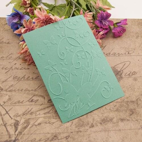 Plastic Embossing Folder Template DIY Scrapbook Photo Album Card Making Decoration Crafts Butterfly E56C