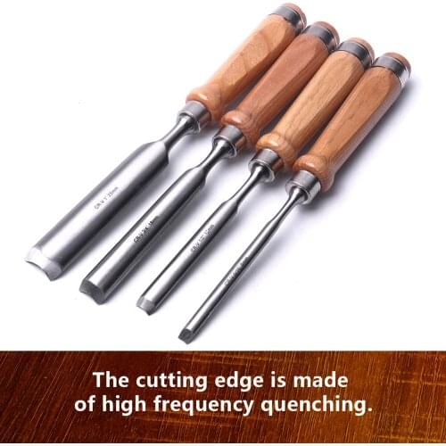 1pc 5/16" To 1'' Semi-Circular Woodworking Chisel Chrome Vanadium Steel Wood Carving Gouge Chisel Sculpture Craft Woodcut Tool
