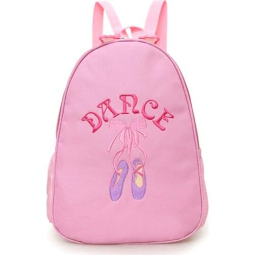 Pink Child Ballet Bag Kids Cavans Dance Bags Lovely For Dance Ladies Girls