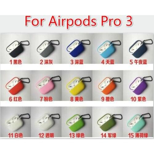 DHL Silicone Case For Apple Airpods Pro Earphone AirPods Pro Case Wireless Bluetooth Headset Cover Shockproof Bag For Airpods 3