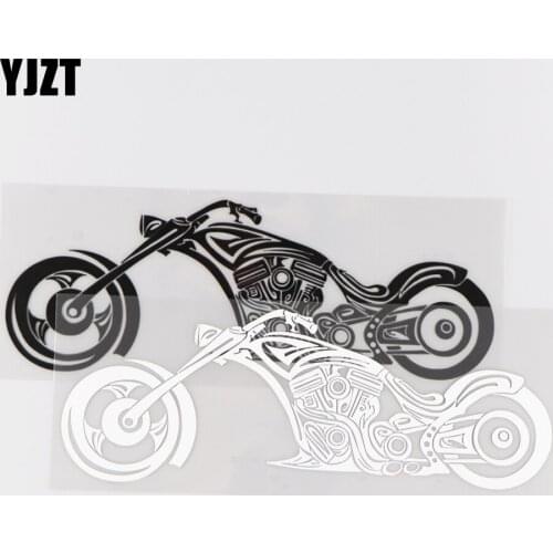YJZT 19.6CM*7CM Motorcycle Creative Design Car Sticker Vinyl Decal Pattern Decor 1A-0124
