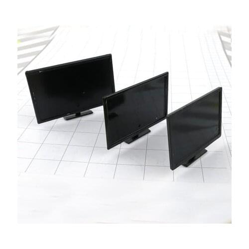 LCD TV DIY sand table model material Indoor furniture profile door model the black mini TV