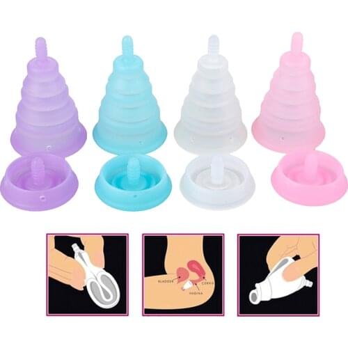 1Pc Foldable Medical Grade Silicone Menstrual Cup Feminine Hygiene Reusable Women Health Period Cup Menstrual Lady Cup