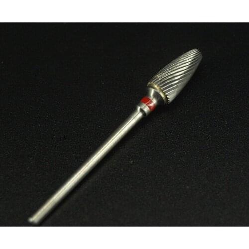 1PCS Fine Single tooth Nail Art Electric Drill Machine Manicure Pedicure Tool Accessories Carbide nail drill bit