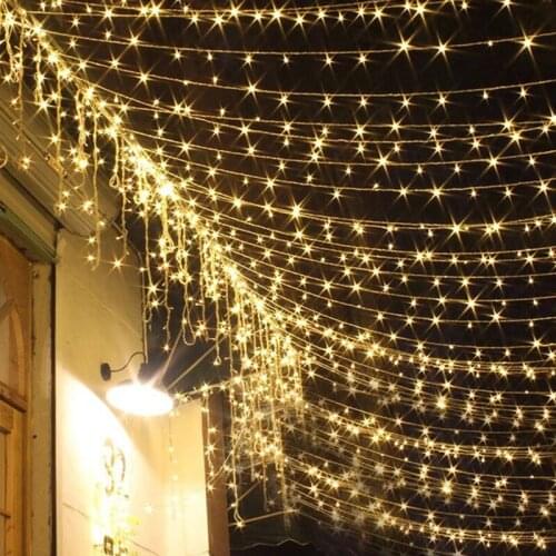 10M Fairy Garland Outdoor LED Color Ball String Lights Neon Sign For Christmas Tree Wedding Party Holiday New Year Decoration