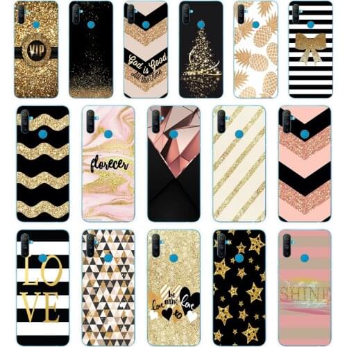 37 gold pink black Glitter Wave point gift Soft Silicone Tpu Cover phone Case for OPPO A1K A5S A7 AX7 A5 A9 2020 Realme C3 Case