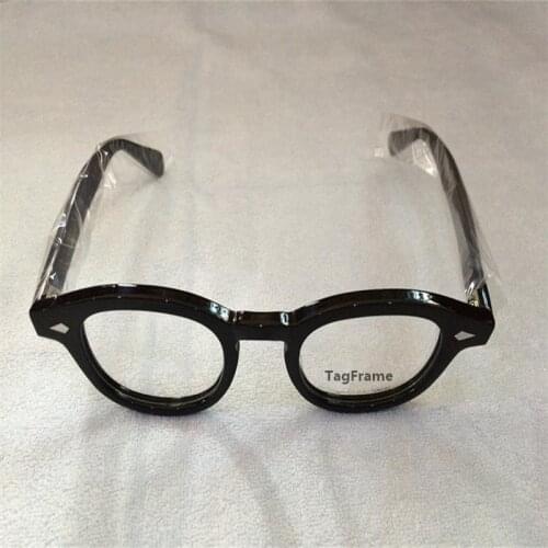 TagFrame Brand Johnny Depp Glasses Brand Design Top Quality Brand Round Eyeglasses Frame Prescription Lens