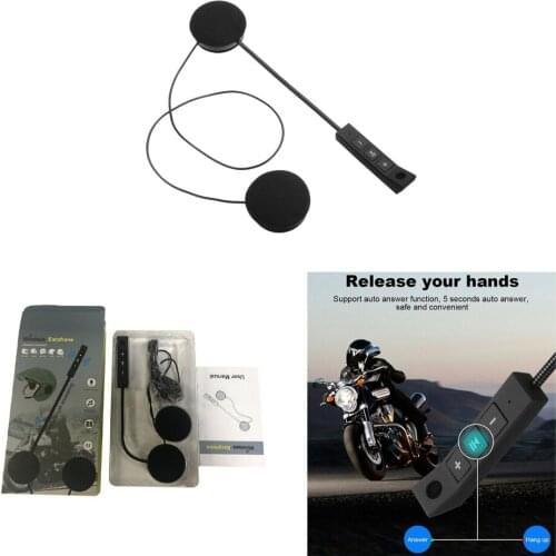 BT8 Helmet Bluetooth V4.0+EDR Earphone Auto Answer with Mic Soft Cable