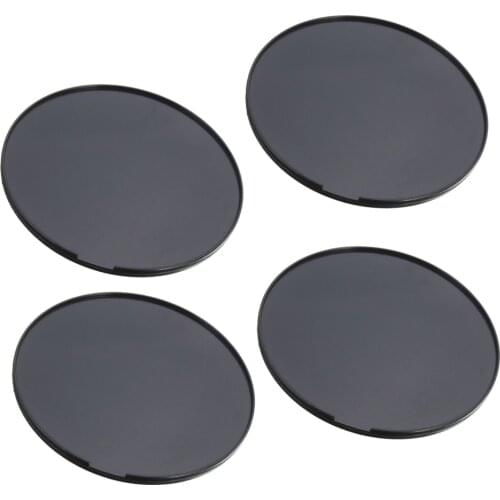 4pcs Black Circular Adhesive Dash Console Disc with Adhesive Suction Cup Base For Car Dashboards
