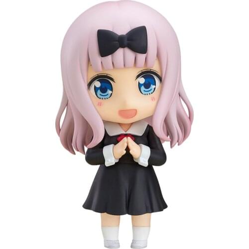 Kaguya Sama: Love Fujiwara Chika Anime Action Figure Q Version Model Ornaments Hand-Made PVC Peripheral Collectible Toy In Stock