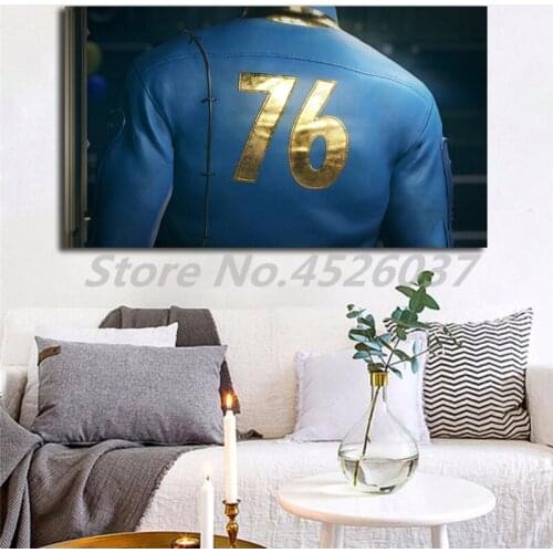 Fallout 76 Power Armor Wall Art Canvas Posters Prints Painting Wall Pictures For Office Living Room Home Decor Tableau Artwork