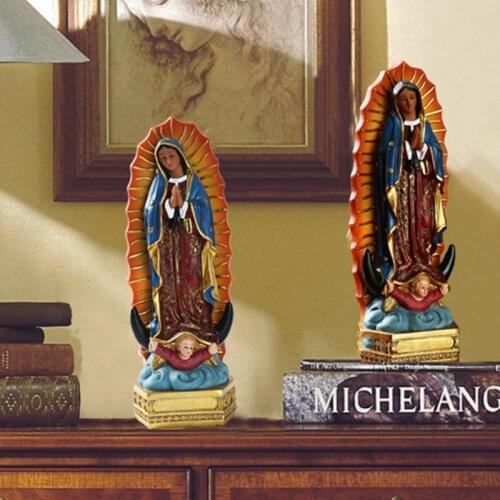 Our Lady Of Guadalupe Mexico Virgin Mary Figurines Accessories for Indoor Decor Wholesale Dropshipping