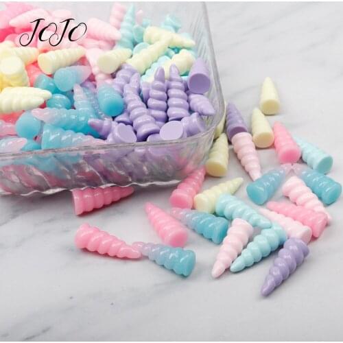 JOJO BOWS 25mm 6pcs DIY Craft Supplies Colored Unicorn Resin Accessories For Decoration Sticker Material Textile Apparel Patches