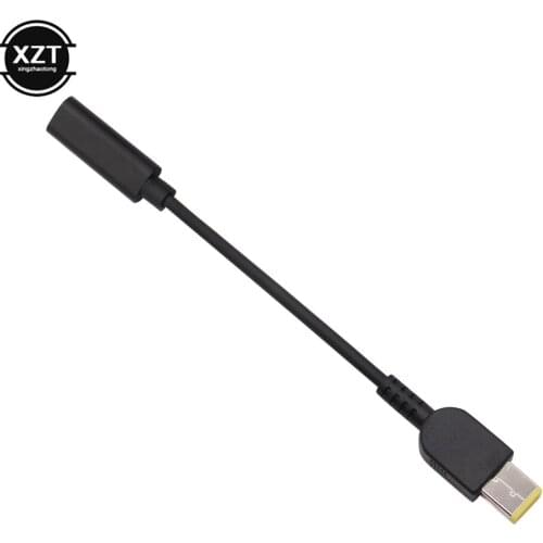 USB Type-C Female to Square DC Male PD Power Charger Connector Cable All-copper Conductor Induction Chip 15cm for Lenovo laptop