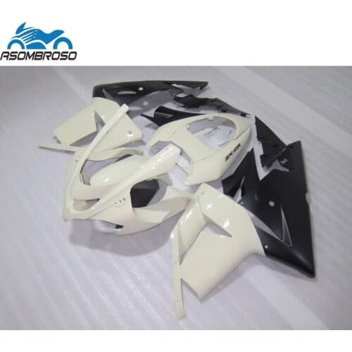 Hot Sale Motorcycle Bodyparts for Kawasaki Ninja ZX10R fairing kit 2004-2005 white black fairing set zx10r 04 05 GU53