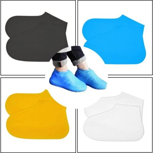 Reusable Outdoor Non-Slip Waterproof Silicone Sneakers Accessories Cover Thick Resistant Rain Boots Rainproof Shoe Cover