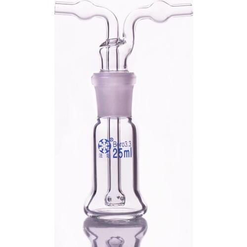 Monteggia gas washing bottle ,Capacity 25ml,Lab Glass Gas Washing Bottle muencks,Shisha hookah