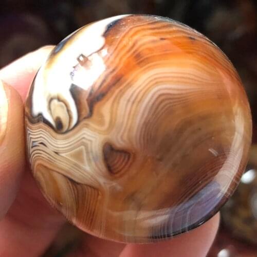 40mm natural silk agate, handmade ball, very beautiful, healing
