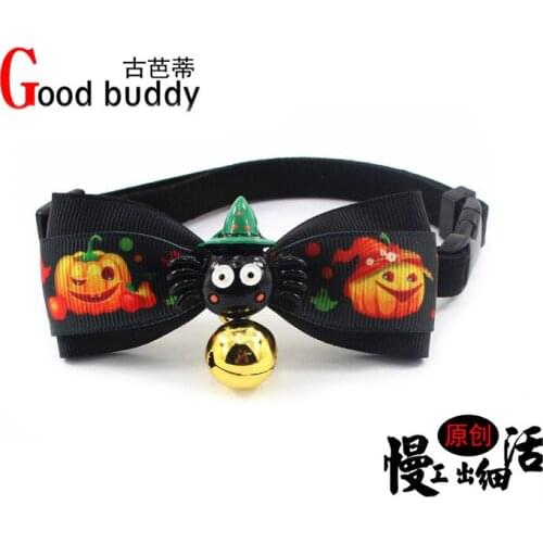 The ancient bas new/good buddy pet dog tie bell the cat uncle tie collar bow