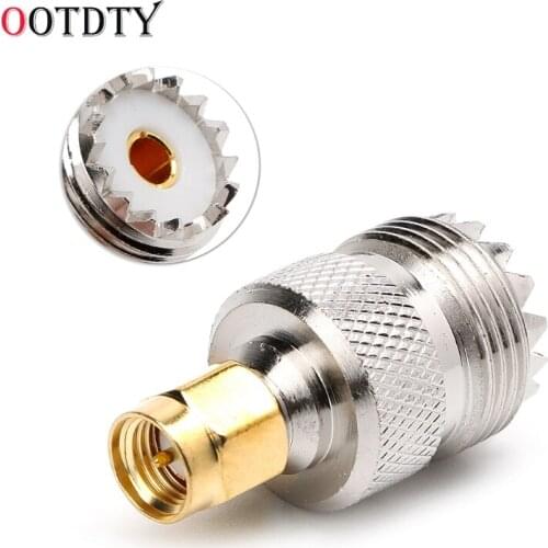 OOTDTY Hot Sale UHF SO-239 SO239 Female to SMA Male Plug Connector Coaxial Adapter
