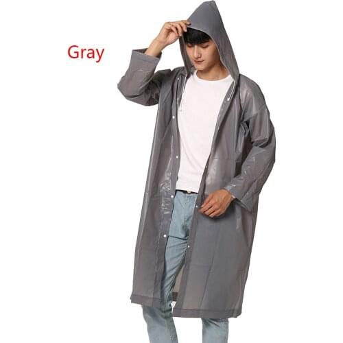 Outdoor Waterproof Raincoat EVA Frosted Rain Coat Men Women Adult Poncho Portable 15 Silk Riding Hiking Travel hooded Poncho