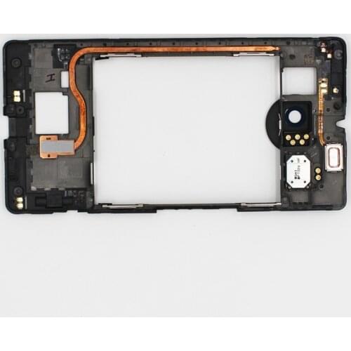 Oudini Original Frame Bezel with Flashlight Speaker Ringer Buzzer Vibrating Motor for Microsoft Lumia 950 XL Speaker Flex Cable