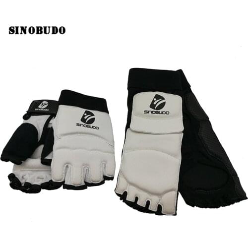 Half Finger Taekwondo Hand Protector foot Guard boxing training Hand Glove Martial Art Training Equipment WTF ITF Instep